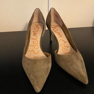 Sam Edelman onyx half d’orsay pointy toe pump